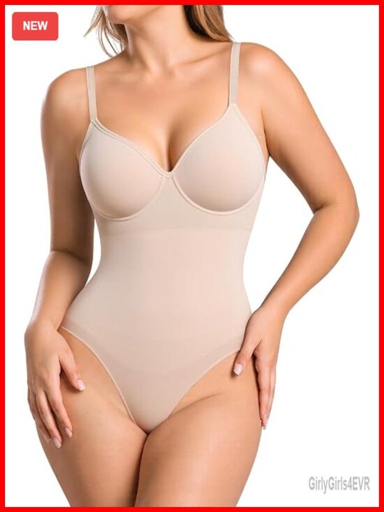 Other - Tummy Control Shapewear Bodysuit Seamless Backless V-Neck Built-in Bra